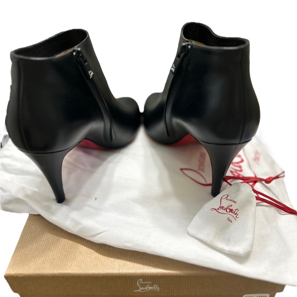 NEW CHRISTIAN LOUBOUTIN BELLE ANKLE RED BOTTOM BOOTS 9.5 - Picture 6 of 13
